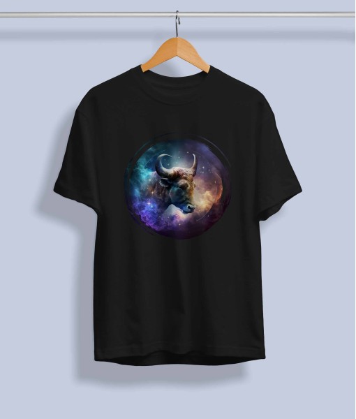 Дамска тениска с илюстрация Зодия Телец - TShirtArtShop.com